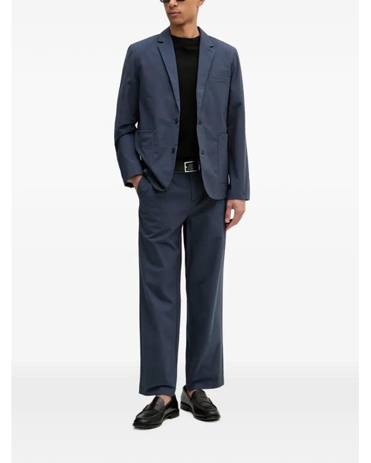 Lindbergh Blue Notch-Lapel Single-Breasted Suit for men