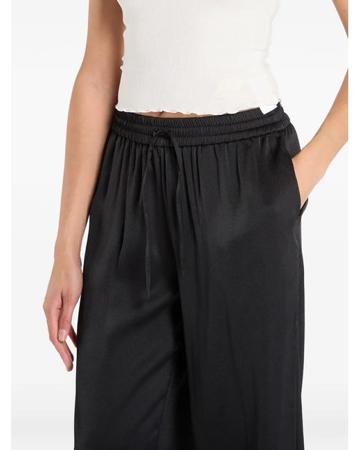 Samsøe & Samsøe Black Elasticated-Waistband Palazzo Pants
