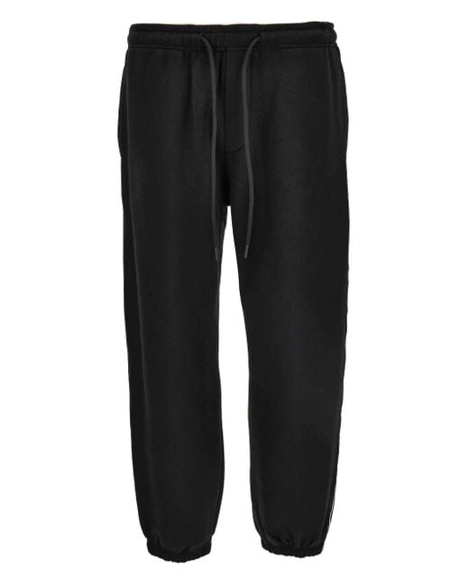 Versace Jeans Couture Black Side-Stripe Sweatpants for men