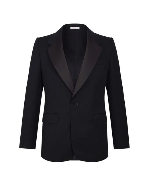 Fursac Blue Peak-Lapel Blazer for men