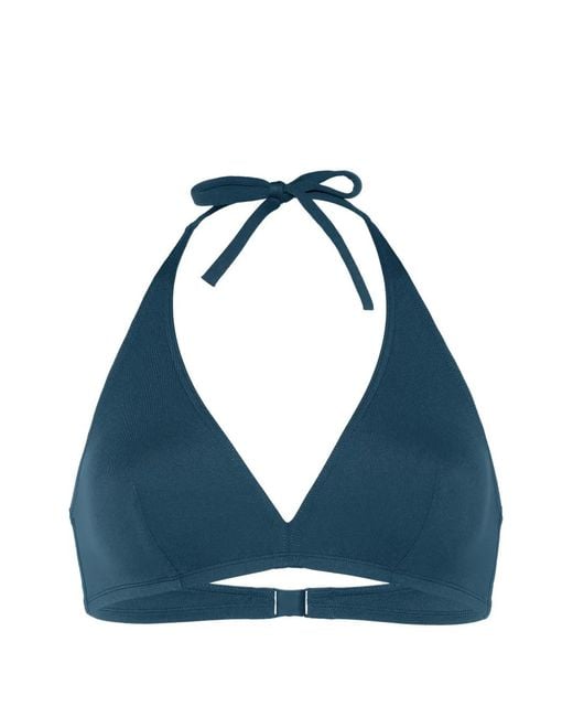 Eres Blue Gang Triangle Bikini Top