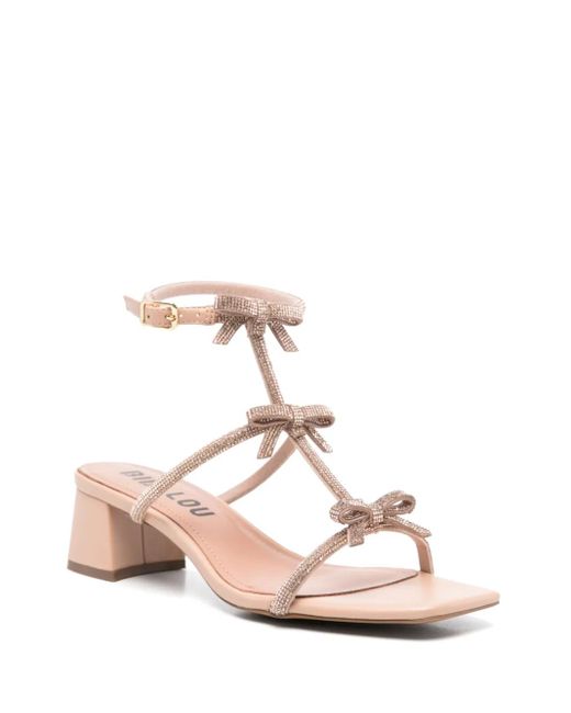 Bibi Lou Pink 50Mm Leather Heeled Sandals