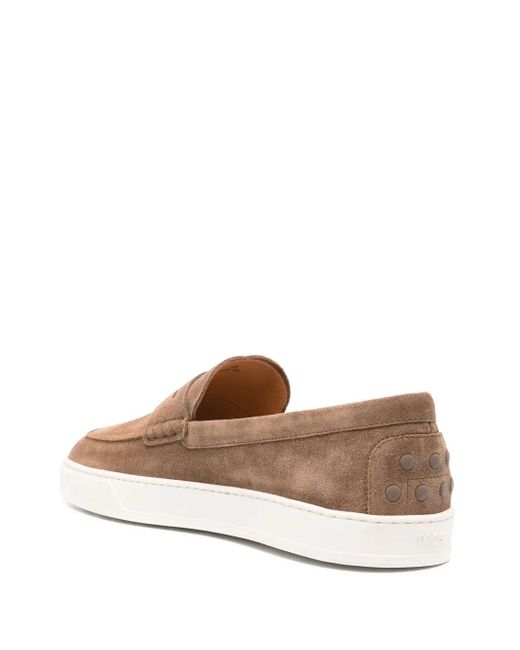 Tod's Brown Flat Shoes for men