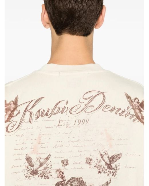 Ksubi White Life Ekcess Logo-Print Short-Sleeve T-Shirt for men