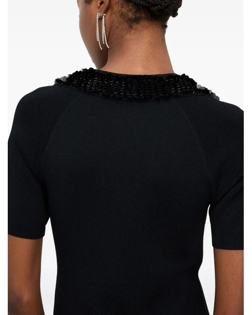 Abito Midi Con Paillettes di Liu Jo in Black