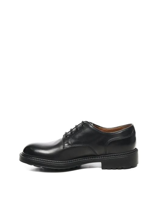 Derbies En Cuir À Lacets Doucal's pour homme en coloris Black
