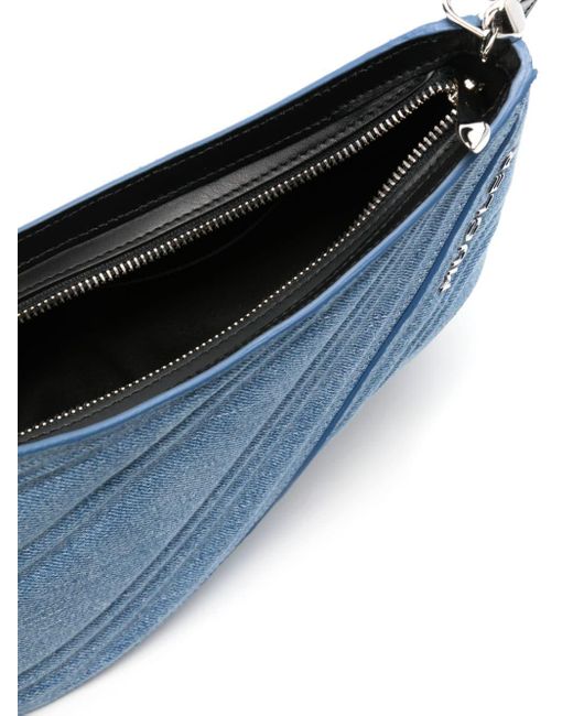 Mugler Blue Medium Spiral Curve 01 Crossbody Bag