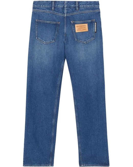 Burberry Blue Back-to-front Straight Leg Jeans for men