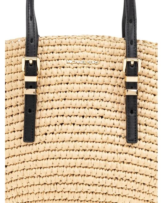 Michael Kors Isa Tote Bag in Natural | Lyst