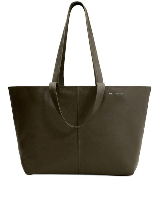 AMI Black Midi Tote Bag