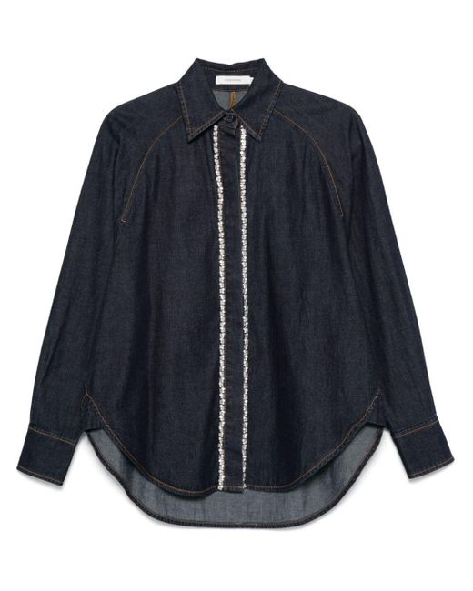 Zimmermann Blue Illustration Shirt