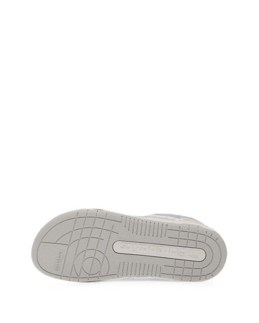 Barebarics White Dropsta Panelled Metallic Sneakers