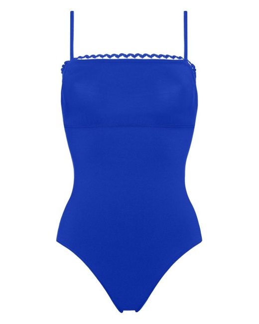 Eres Blue Night Picot-trimmed Swimsuit