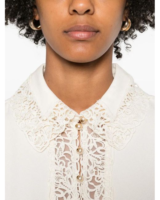 Zimmermann レーストリム ブラウス White