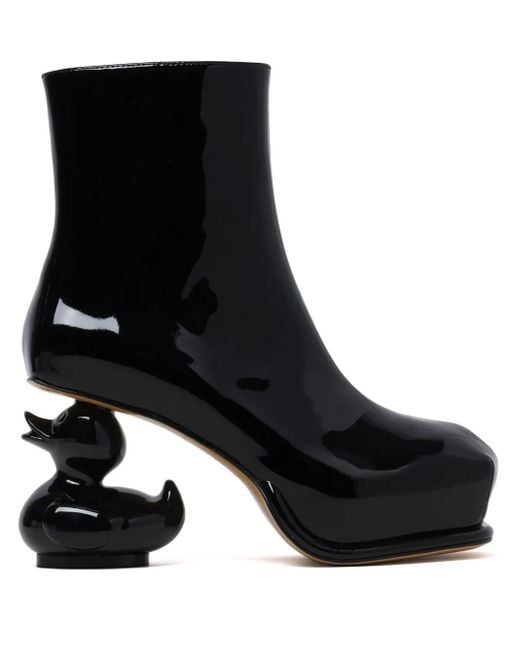 Maison Mihara Yasuhiro Duck Heel Boots in Black | Lyst