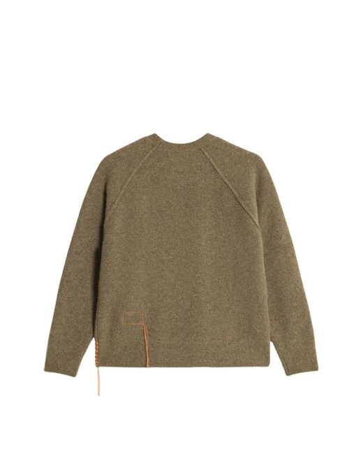 Fortela Green Harvard Raglan-Sleeve Sweater