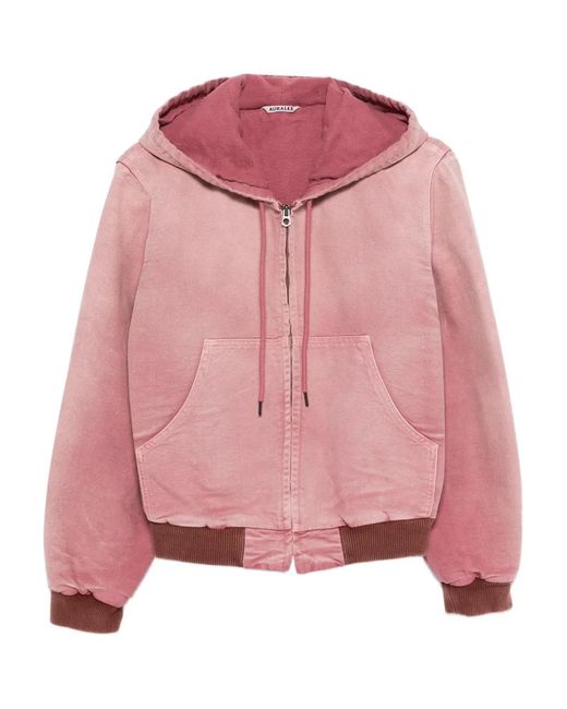 Auralee Jack Met Capuchon in het Pink voor heren