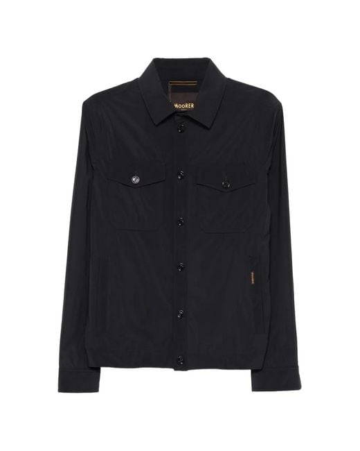 Moorer Black Buttoned Pocket Jacket for men