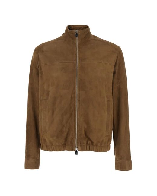 Chaqueta De Ante Con Cremallera Jacob Cohen de hombre de color Brown