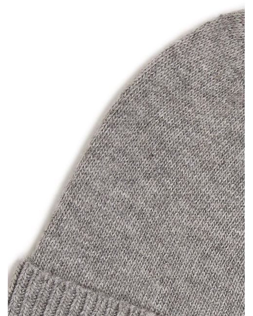 Karl Lagerfeld Gray Essential Beanie for men