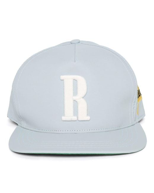 Rhude Gray Logo-embroidered Cotton Cap for men