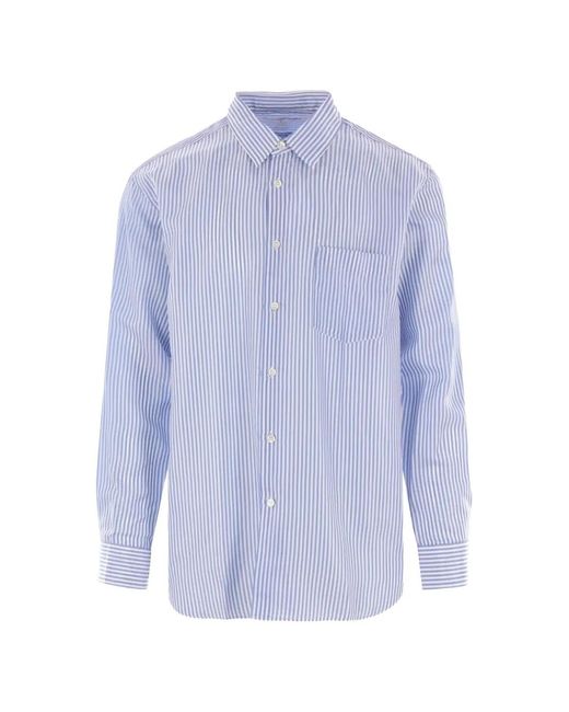 Comme des Garçons Blue Striped Shirt for men