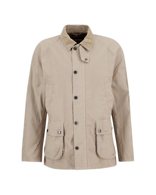 Barbour Natural Ashby Corduroy-Collar Jacket for men