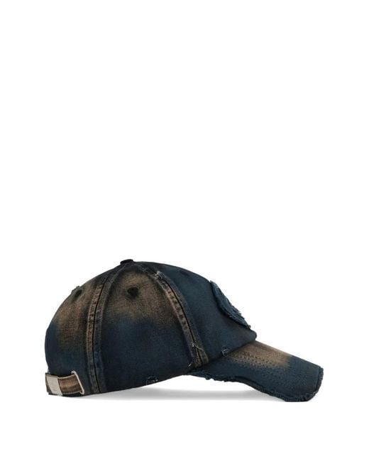 CAMPERLAB Blue Logo-Patch Distressed Cap