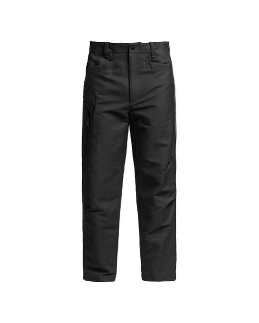 Parajumpers Black Reeth Moleskin Trousers for men