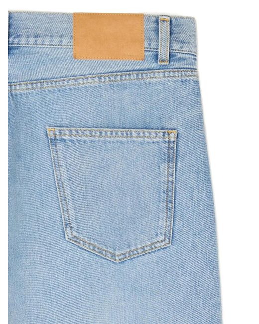 Alanui Blue Patch-Pocket Jeans for men