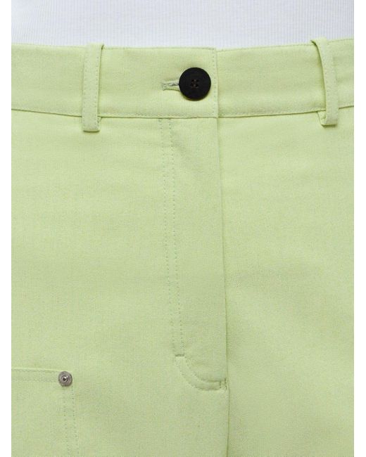Ferragamo Green High-waisted Carpenter Trousers
