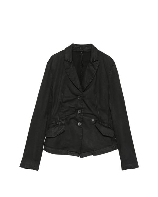 Masnada Black Veste À Détail De Laçage Au Dos