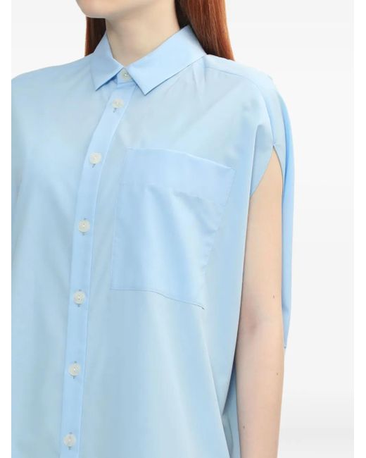 Chemise Circle À Design Sans Manches Enfold en coloris Blue