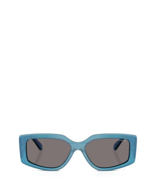 Vogue Eyewear Blue Rectangular-Frame Sunglasses
