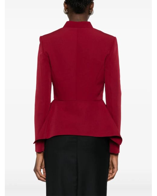 Roland Mouret Red Peplum Jacket