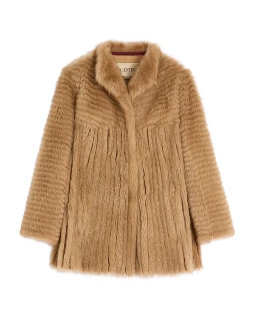Valentino Garavani Natural Shearling Coat