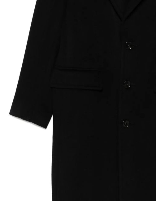 Gabriele Pasini Black Buttoned Coat for men