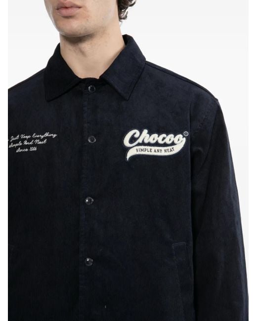Chaqueta con logo bordado Chocoolate de hombre de color Black