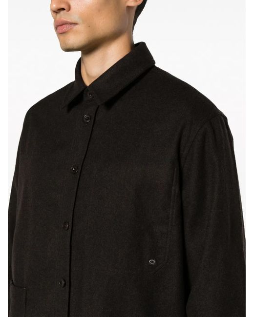 Etudes Studio Liberte Flanellen Shirt in het Black