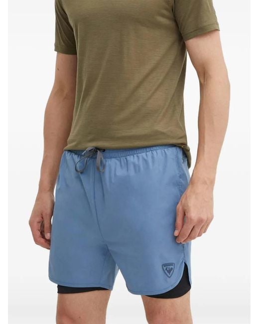 Rossignol Blue Logo Shorts for men