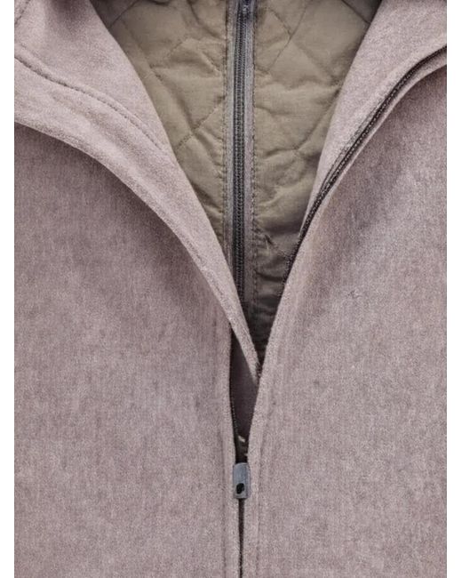 P.A.R.O.S.H. Gray Quilted Layered Wool Jacket