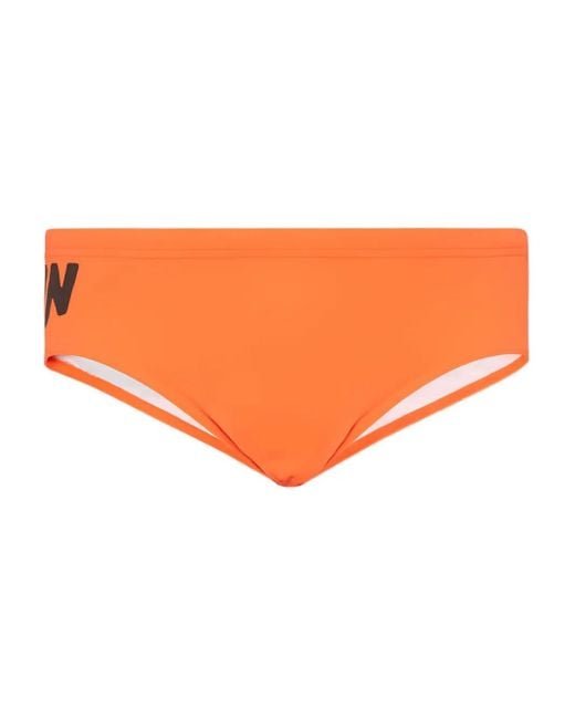Short De Bain Icon New Generation DSquared² pour homme en coloris Orange