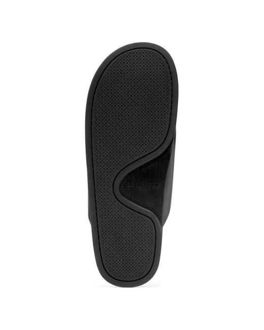 Cole Haan Black Logo-Embossed Touch-Strap Sandals for men