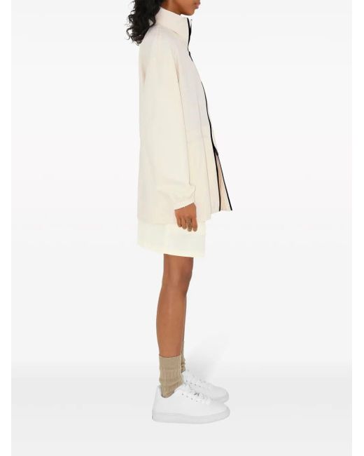 Burberry Natural Ekd-Appliqué Hooded Jacket