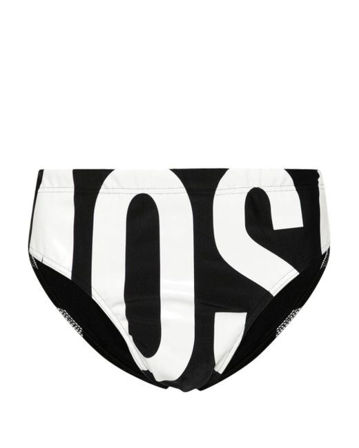 Moschino Badehose mit Logo-Print in Black für Herren
