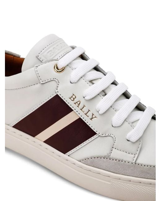 Bally White Leather Sneakers
