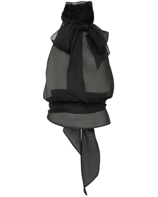 DSquared² ボウタイ ブラウス Black