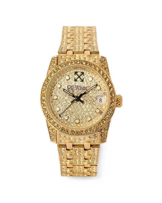 Off-White c/o Virgil Abloh Metallic Discreet Pavé 32Mm Watch