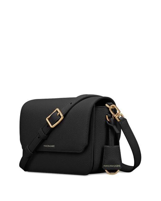 Maison De Sabre Black Medium Flap Shoulder Bag