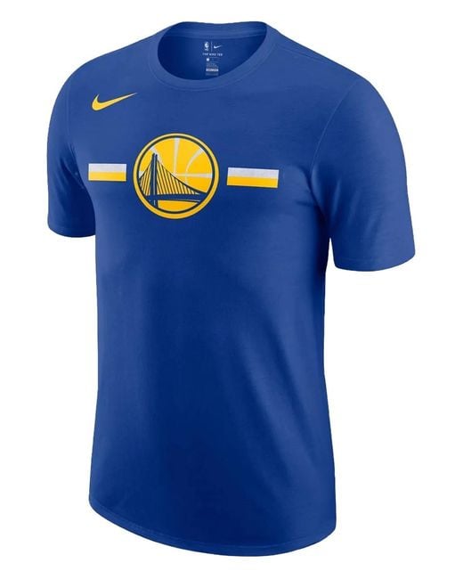 Nike Blue X Nba Golden State Warriors Essential T-Shirt for men
